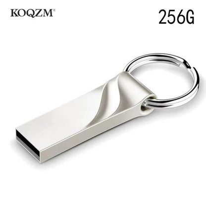 High Speed USB 3.0 Flash Stick Metal Pen Drive 3.0 Metal USB Flash Drive 32GB-128GB 256GB 512GB 1TB 2TB Memory Flash Stick