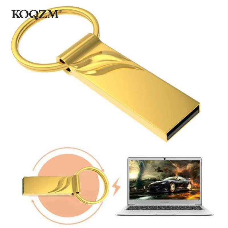 High Speed USB 3.0 Flash Stick Metal Pen Drive 3.0 Metal USB Flash Drive 32GB-128GB 256GB 512GB 1TB 2TB Memory Flash Stick